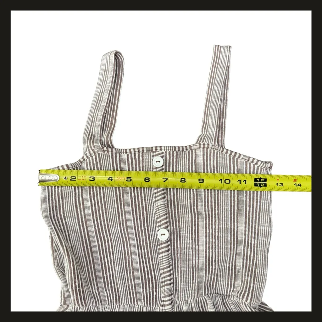 Caution to the Wind Striped Button Front Tiered Midi Sundress Women’s Small EUC - Image 8