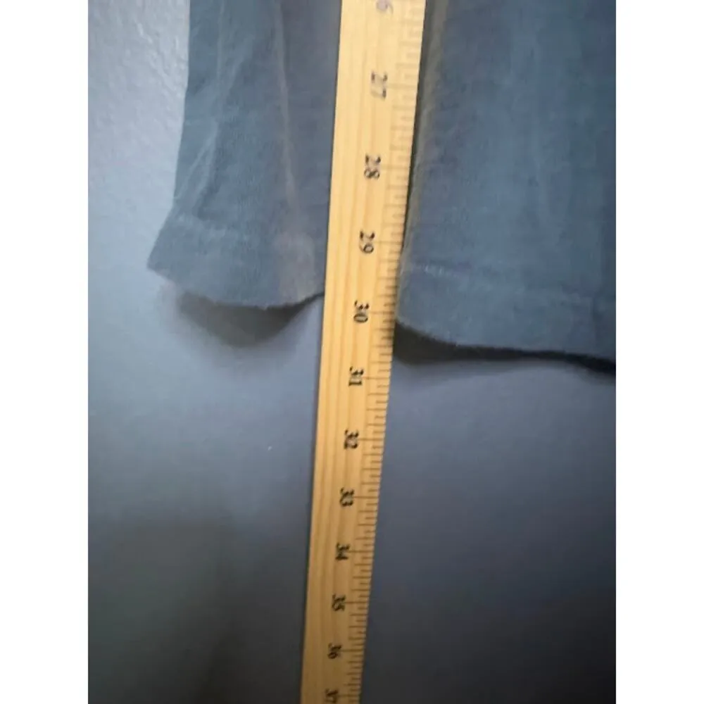 Vintage Volcom Baby Doll Juniors Size Small Y2K 3/4 Sleeve Blue Long Shirt 2000s - Image 9