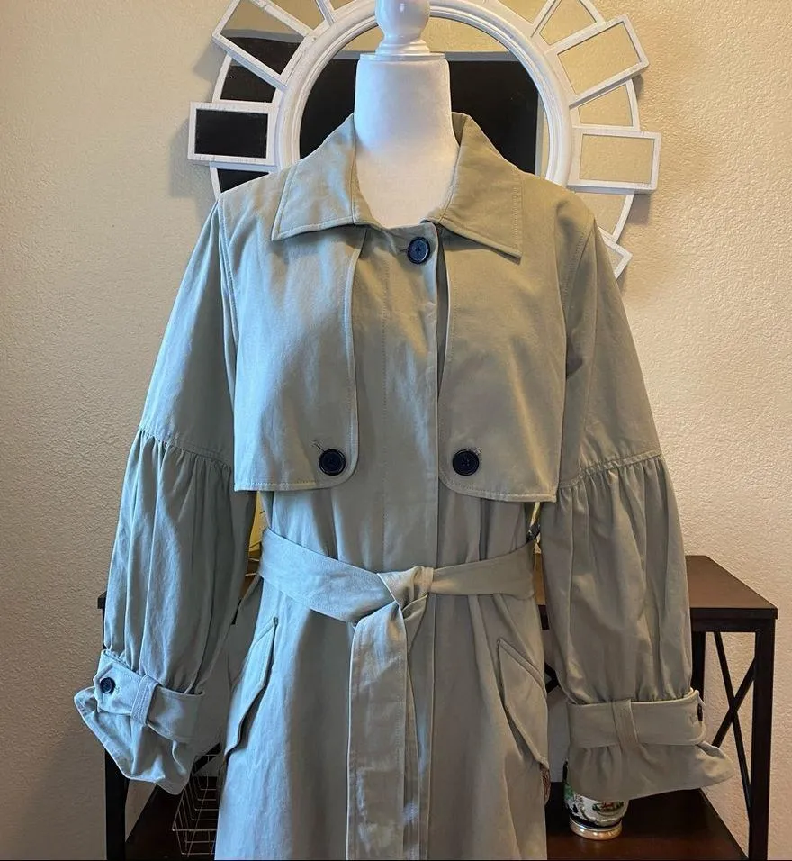 Joie Alwena Trench Coat in Khaki Size XL NWT - Image 5
