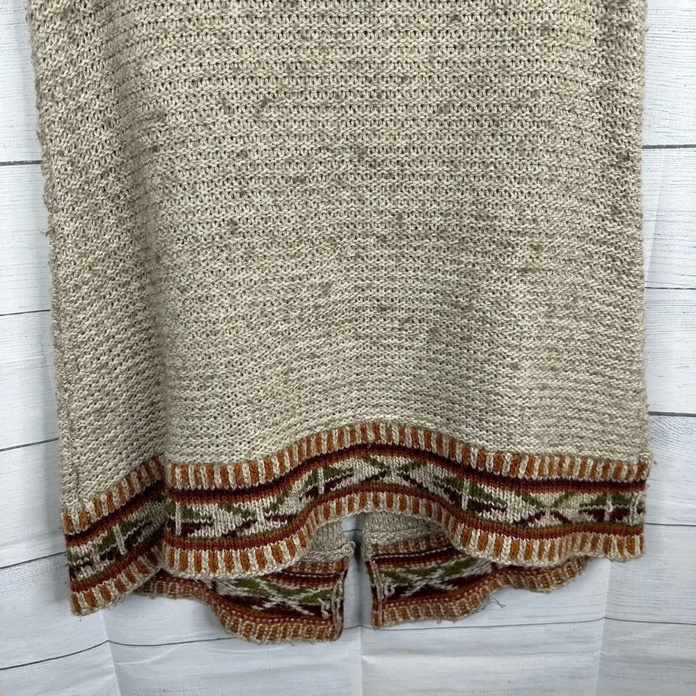 Royal Robbins Womens size Medium Mystic Fair Isle Wool Long Line Sweater Vest - Image 10