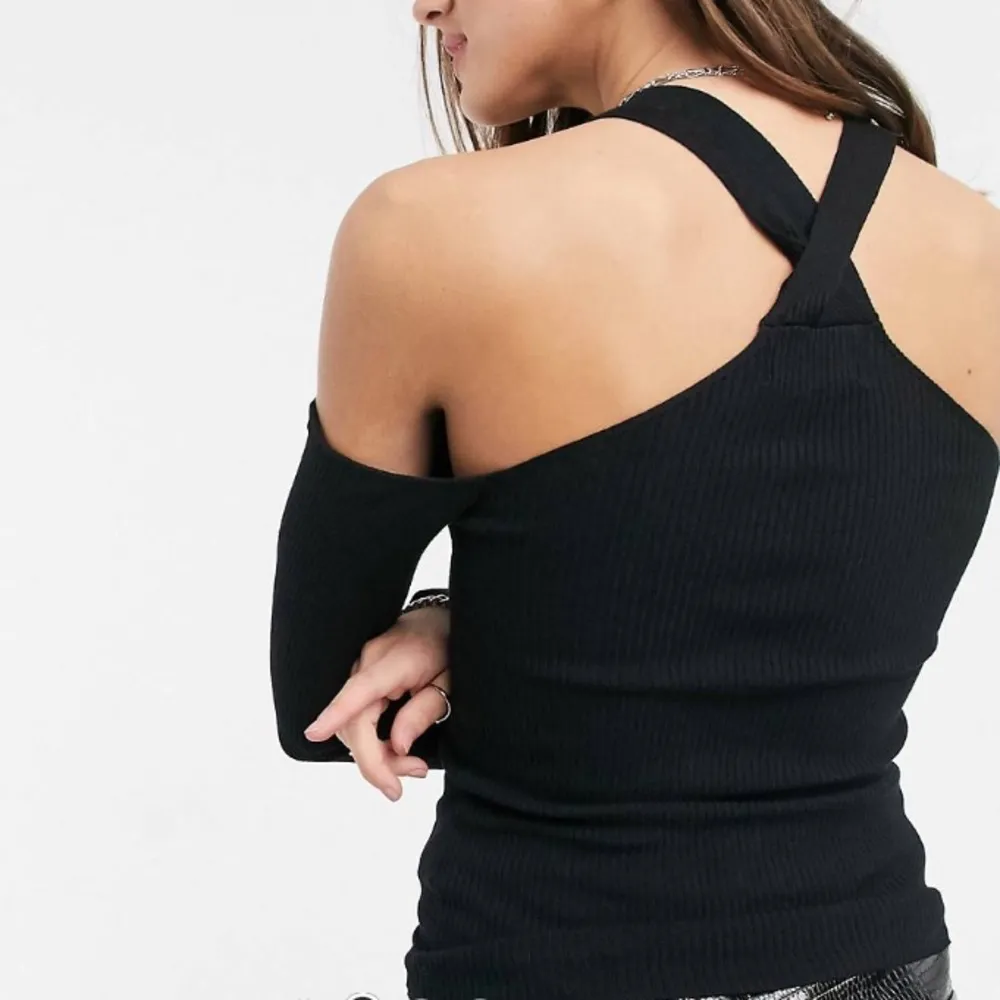 ASOS black cutout knit top - Image 2