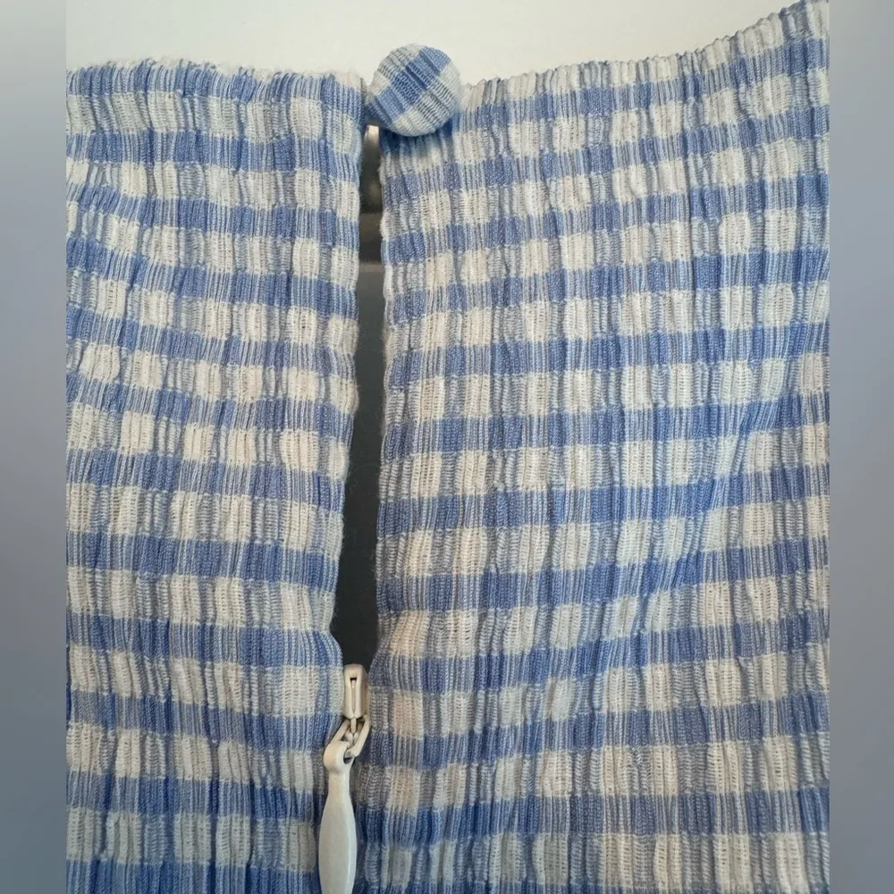 Song of Style Lena Midi Dress | Blue & White Gingham Dress | XL - Image 7