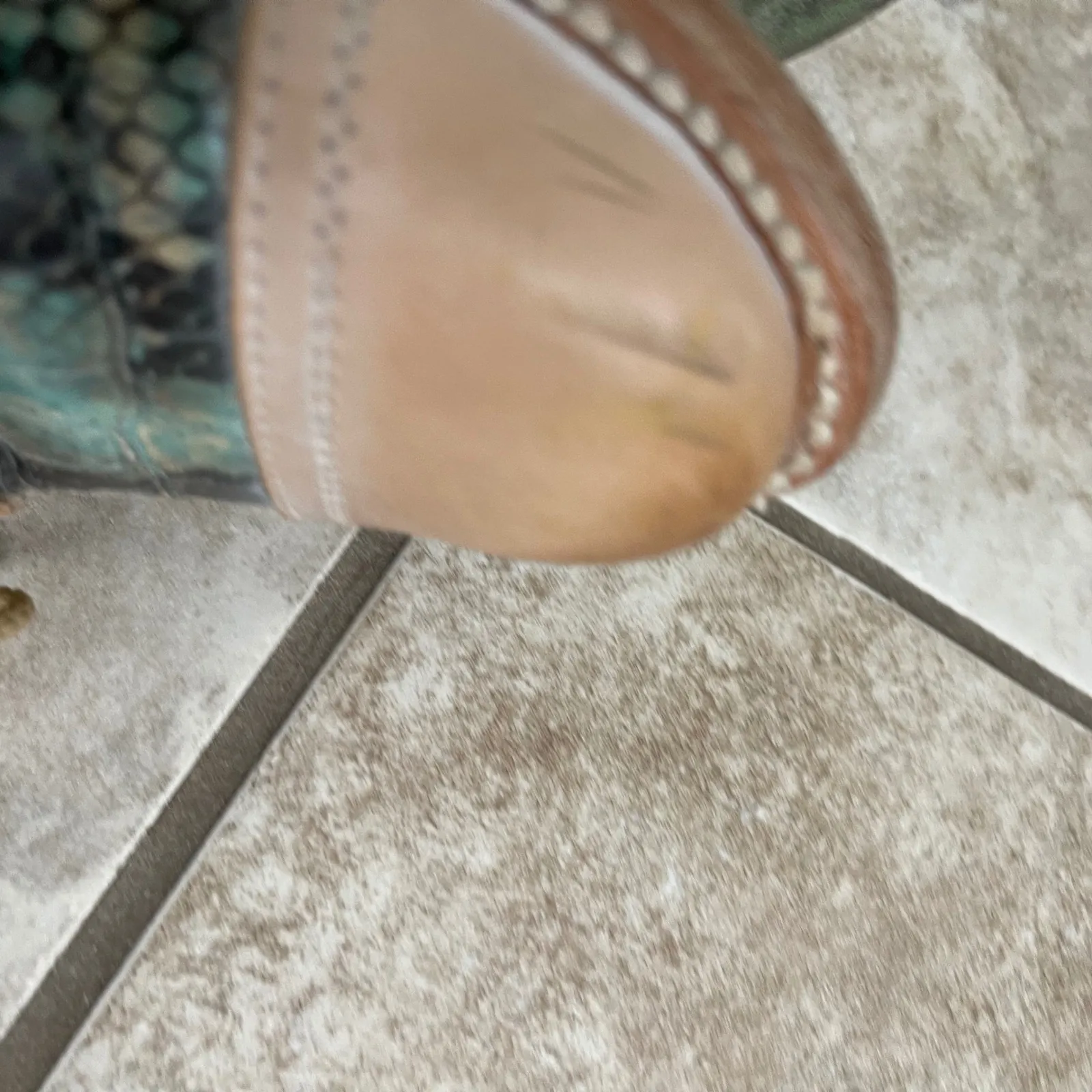 Freebird MABEL Women's Beige Snake Print Leather Lace Up Oxford Shoes Size 5 Tan - Image 12