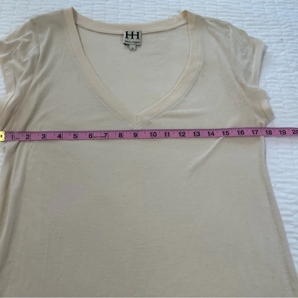 Haute Hippie 100% Cotton T-shirt Dress  with Tulle  Petal Ruffle Skirt - Image 8