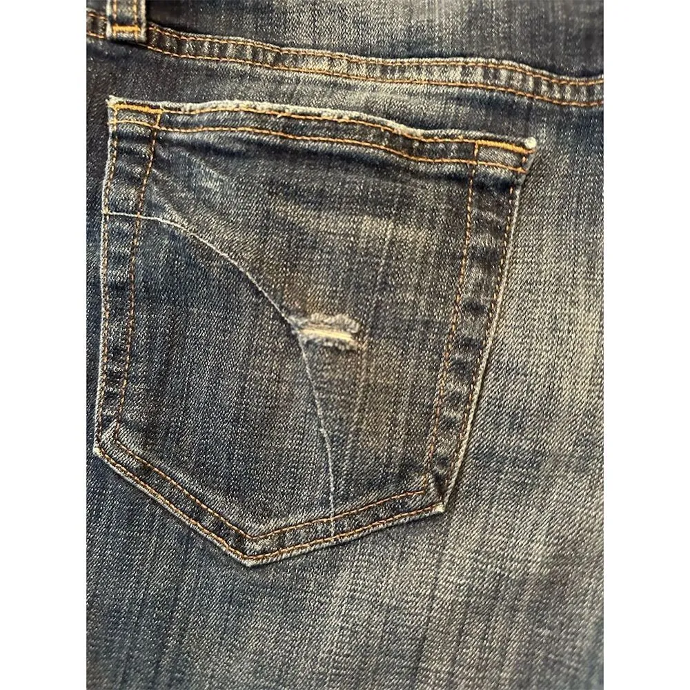 Joe's Jeans Women's Blue Cut-Off Denim Shorts Size 28 Distressed Cuffed - Image 4