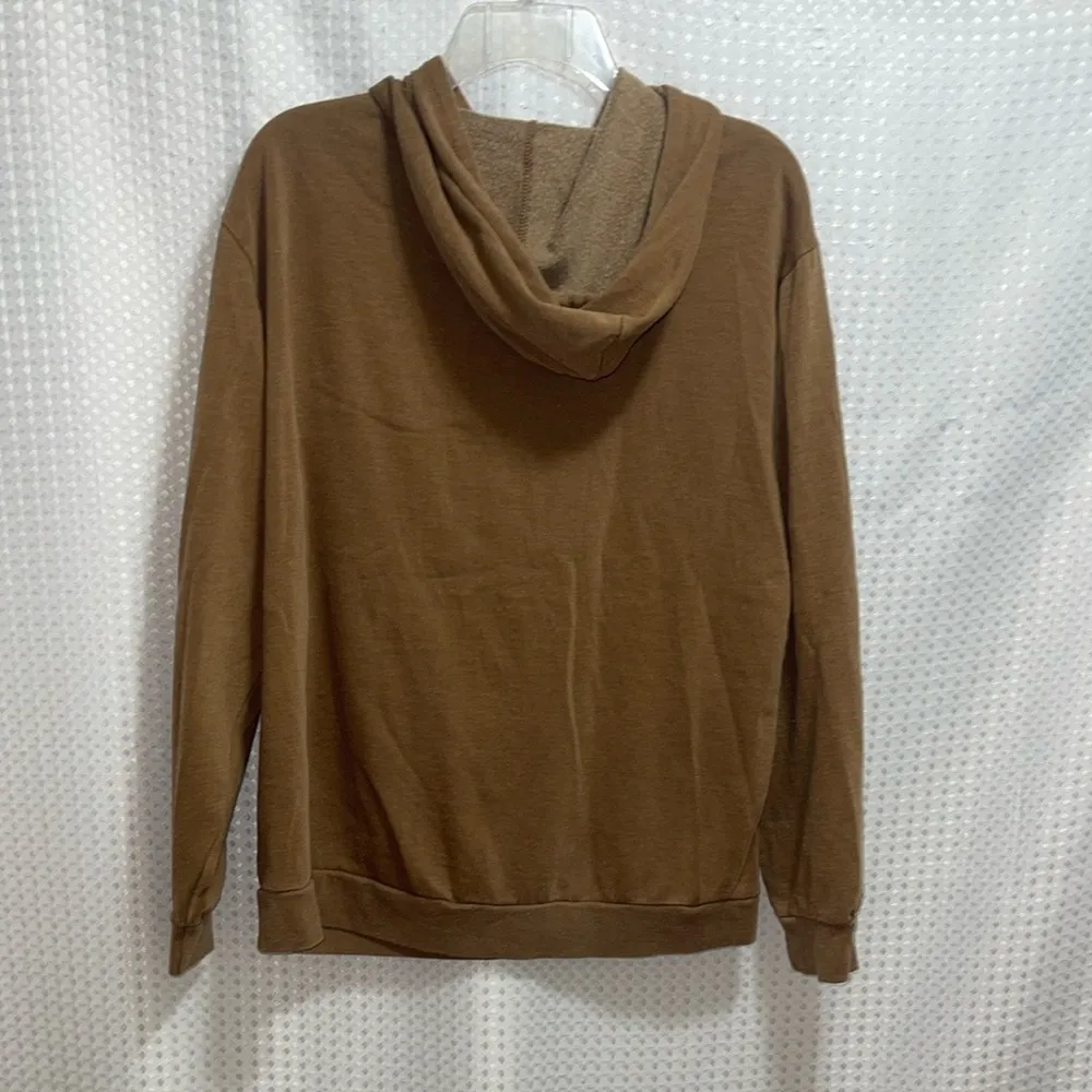 Women’s Vinyl Icons Def Leppard Band Brown Medium Hoodie - Image 4