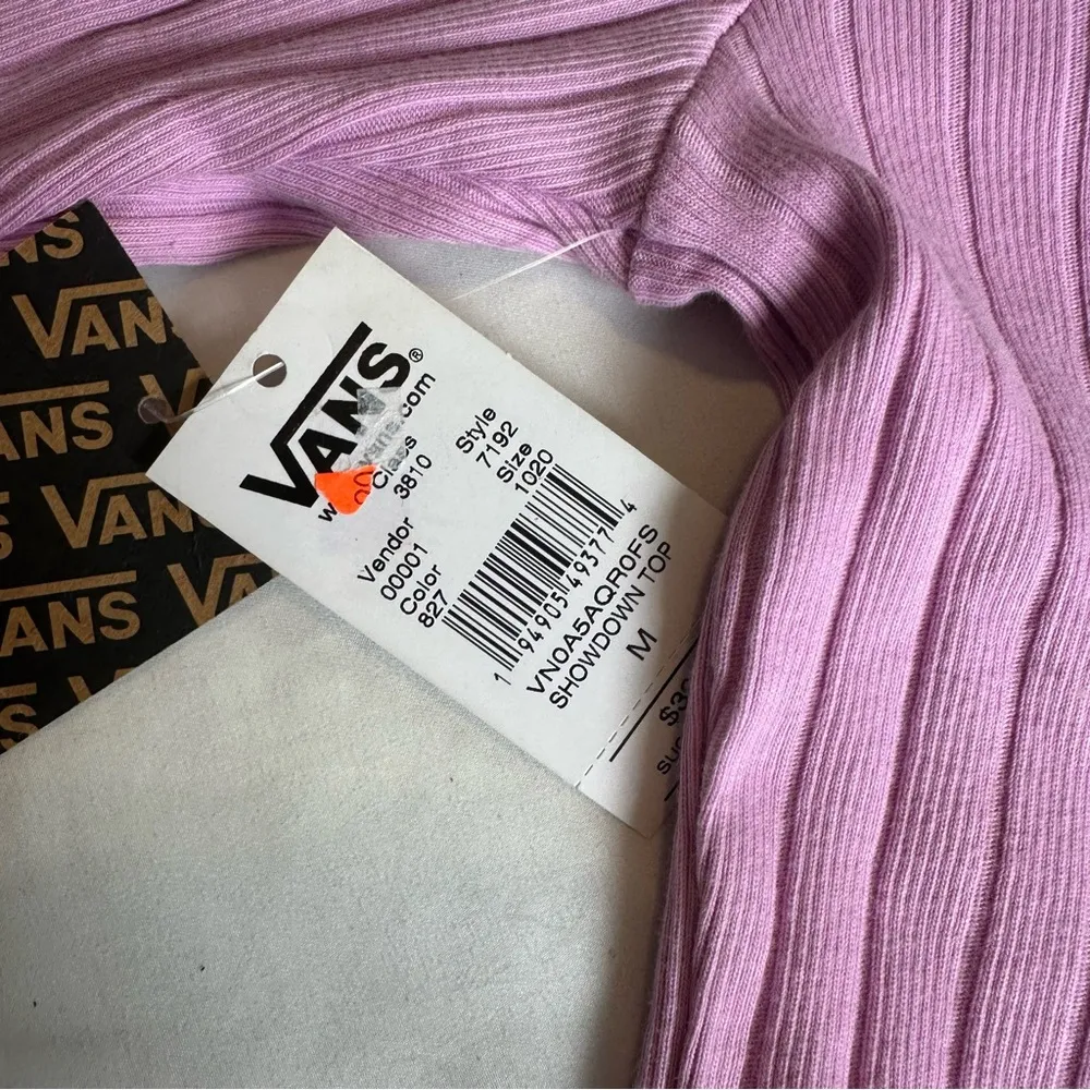 Vans Pink Ribbed Top - Image 3