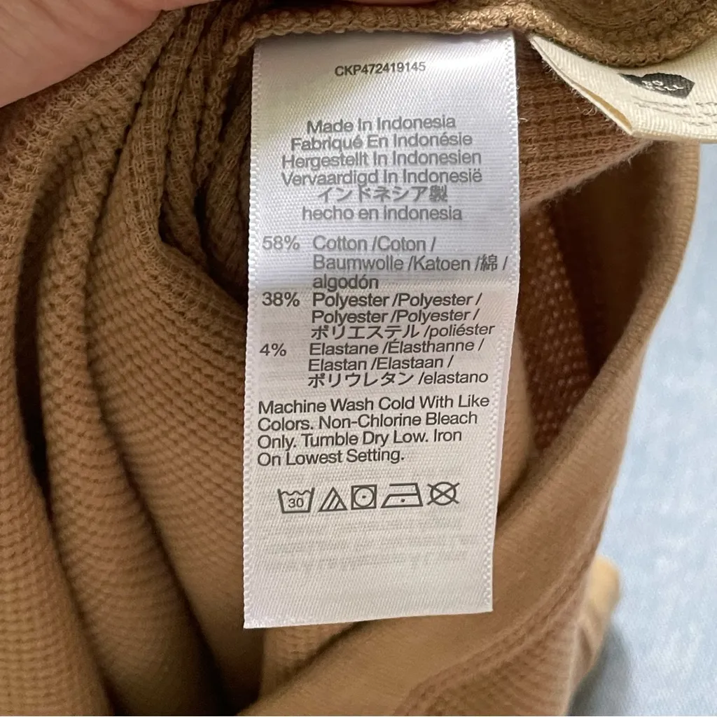 NWT Madewell Waffle Thermal Crewneck Crop Tank Size XS - Image 5