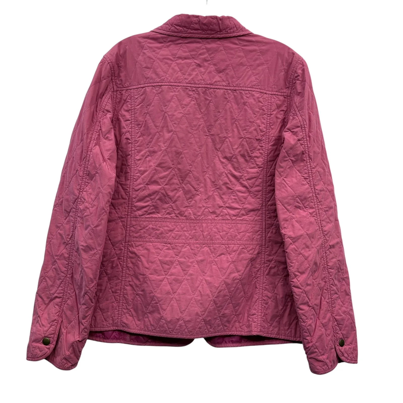 L.L. Bean Women's Quilted Jacket Lightweight Full Zip‎ Pockets Pink Jacket XL Size M - Image 2