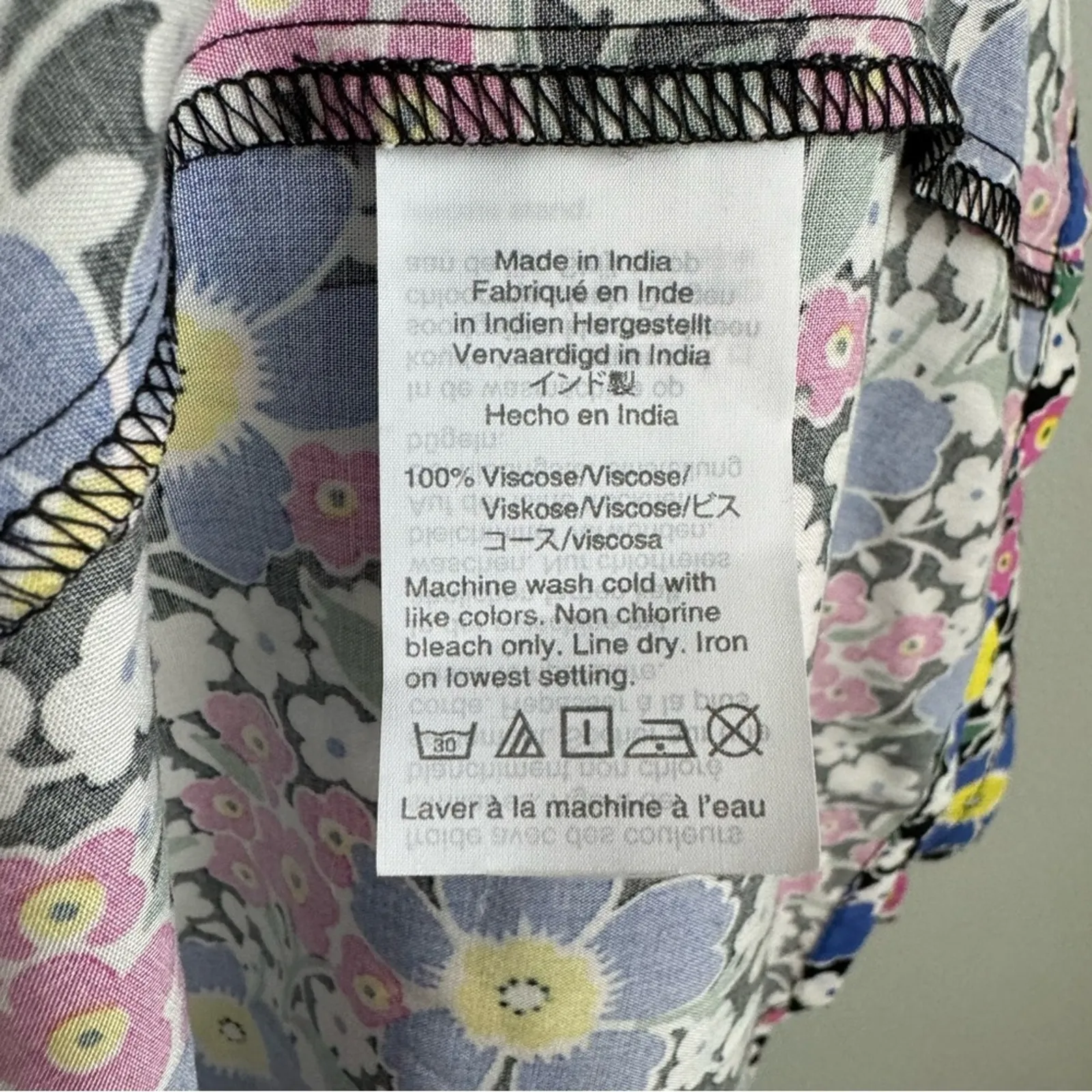 J.Crew Fabrizia Floral Print Wrap Dress Size XS Style L4133 - Image 9