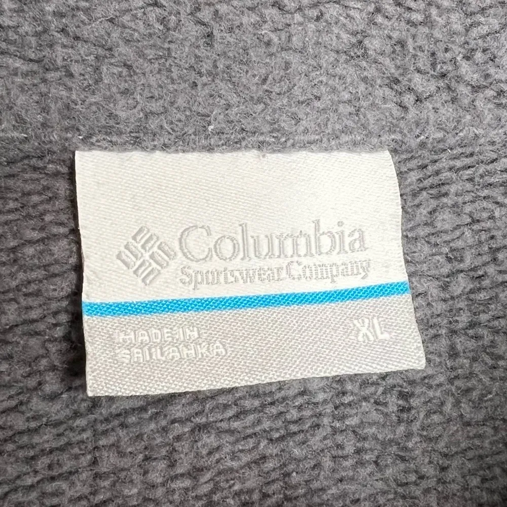 Columbia Gray Pullover Sweatshirt Top Women’s XL 4 Button Neck Kangaroo Pocket - Image 3