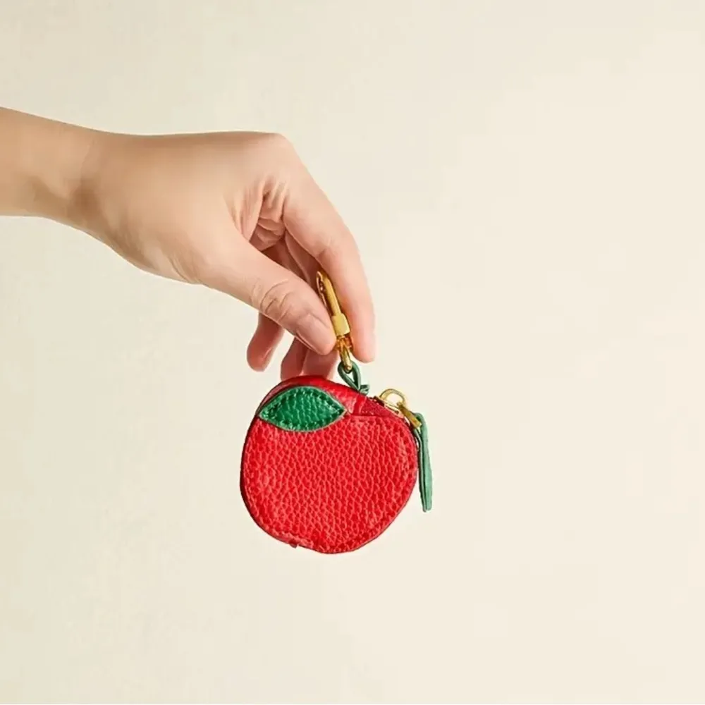 Apple Purse Charm Keychain Green - Image 3