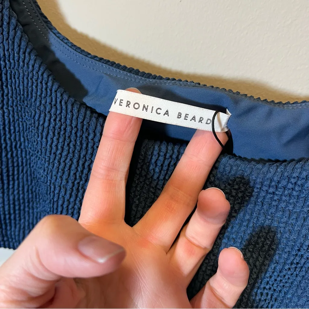 Veronica Beard Celeste Bikini Top Ocean Blue Swim XL NWT - Image 8