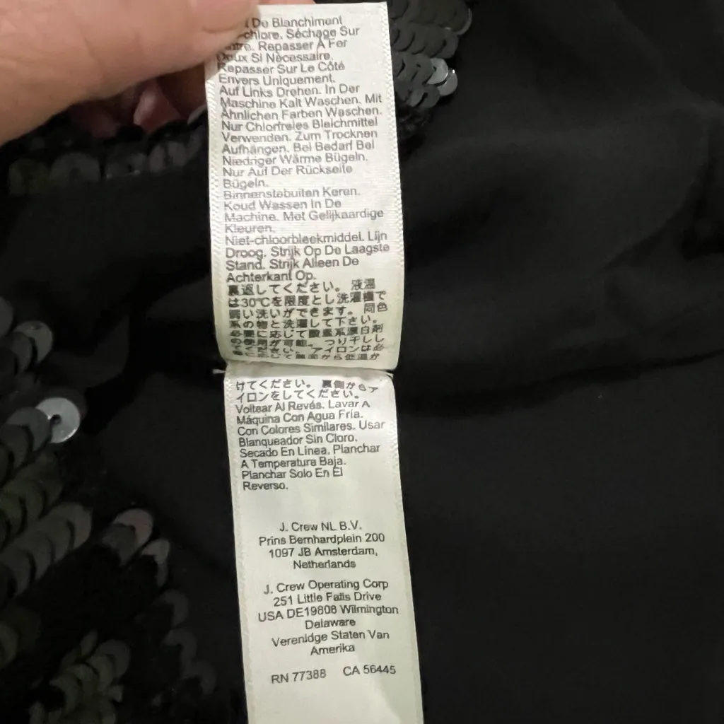 J. Crew Black Sequin Top - Image 7