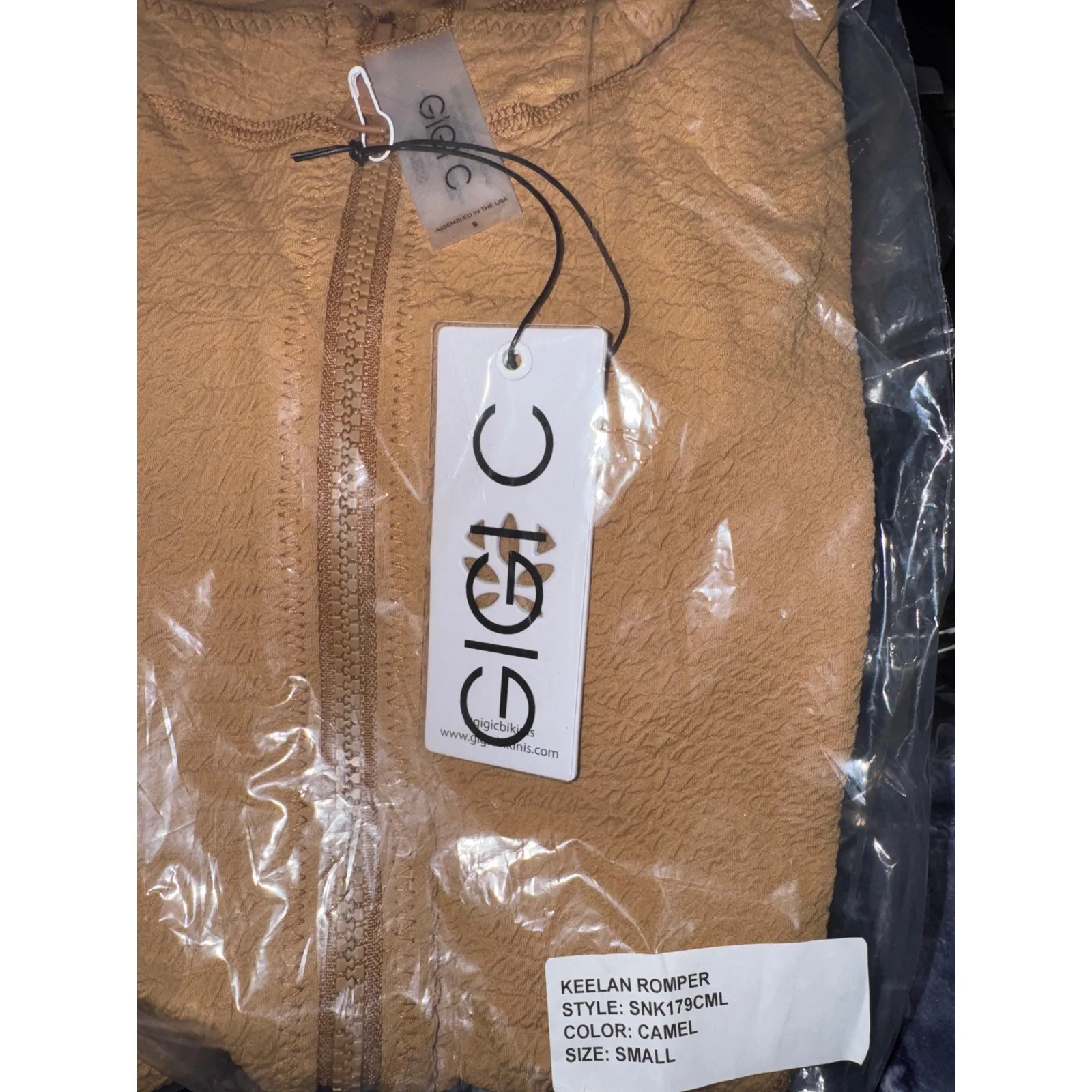 Brand New Gigi C Revolve Women's Size Small Camel Brown Sleeveless Romper - Image 5