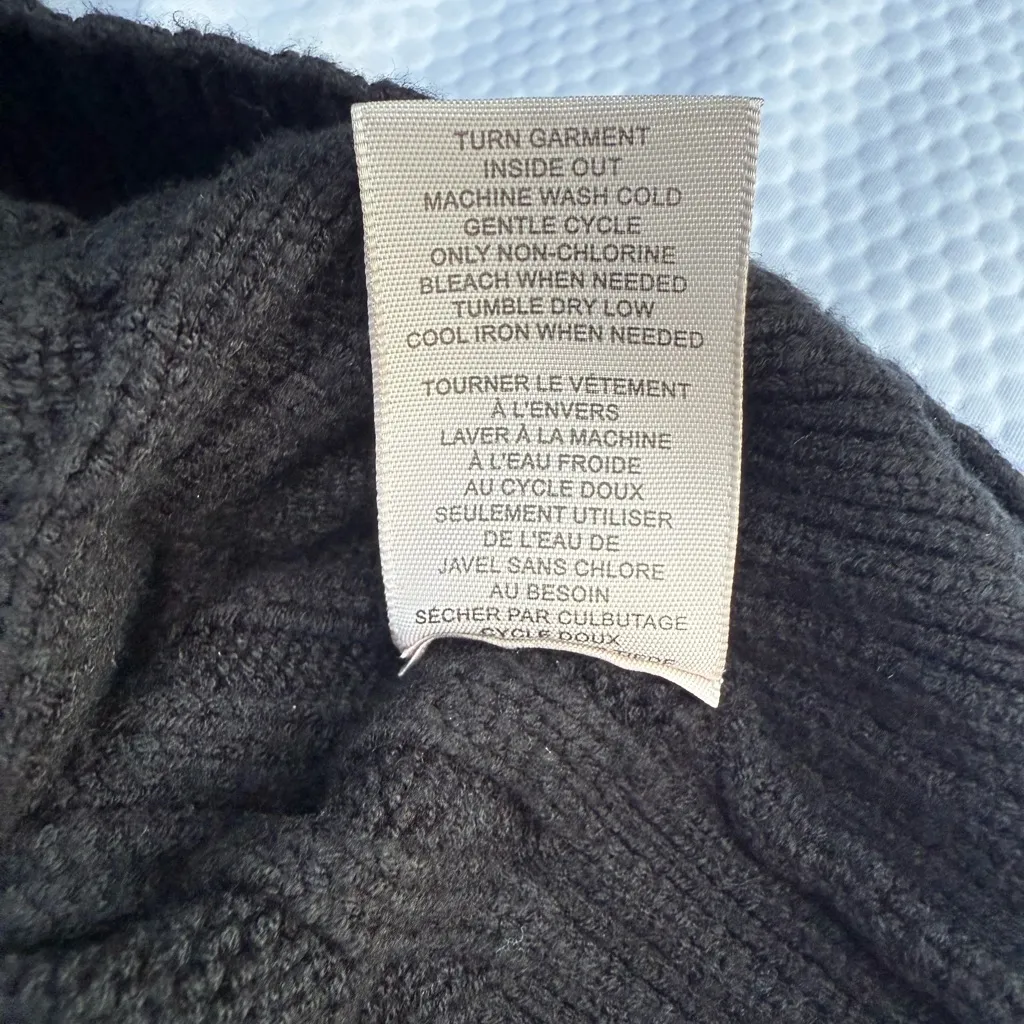 Philosophy  Black Cable Knit Sweater - Image 6