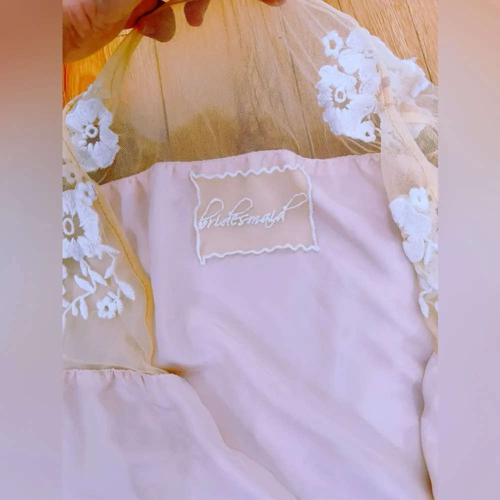 Robed with Love Pink HILDY ROBE bridesmaid bridal shower tie waist robe 2X - Image 9