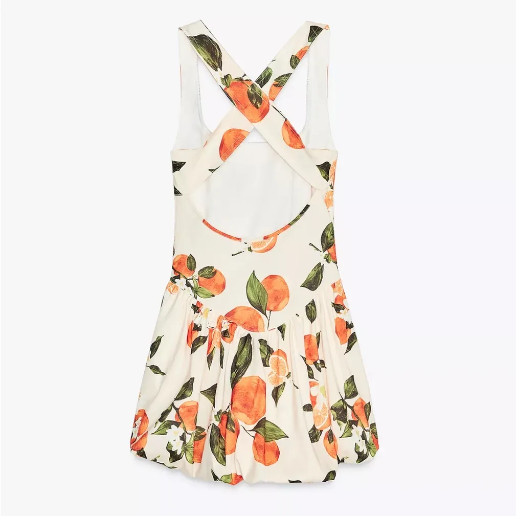 ZARA Floral Print Mini Dress - Image 8