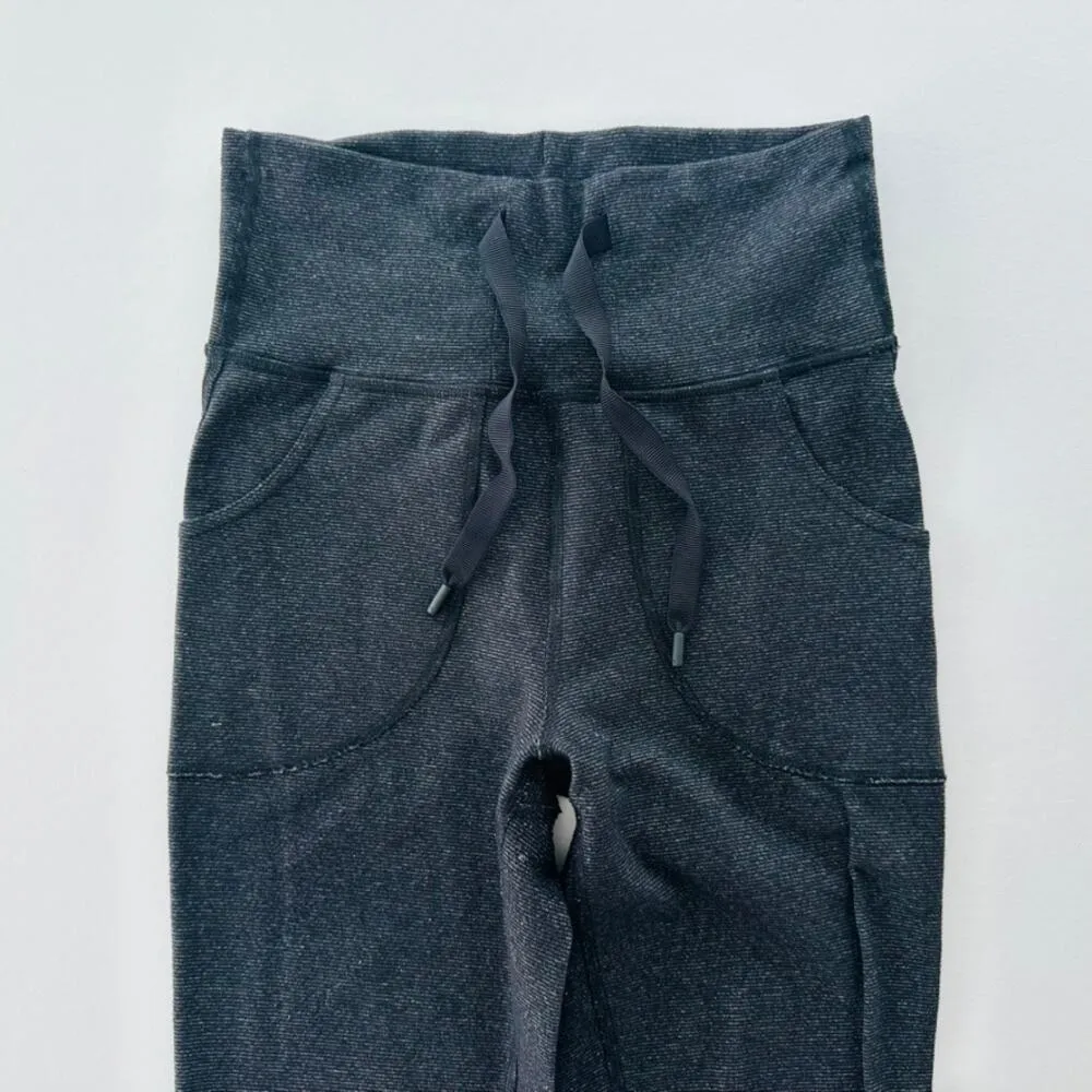 Lululemon Skinny Will Pant Wee Stripe Black Heathered Size 2 Straight Leg Retro - Image 5