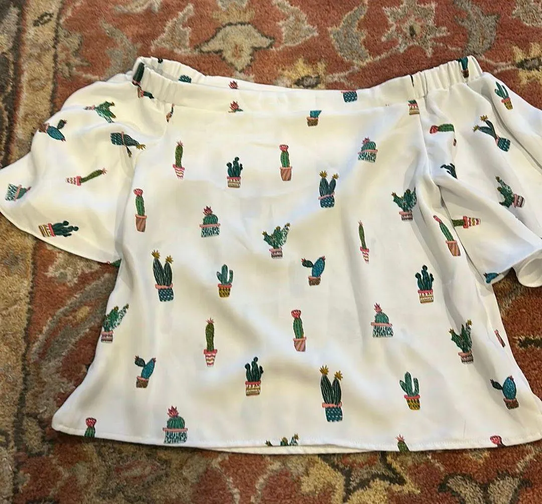 Deja Vu  Top Cactus off the shoulder - Image 2