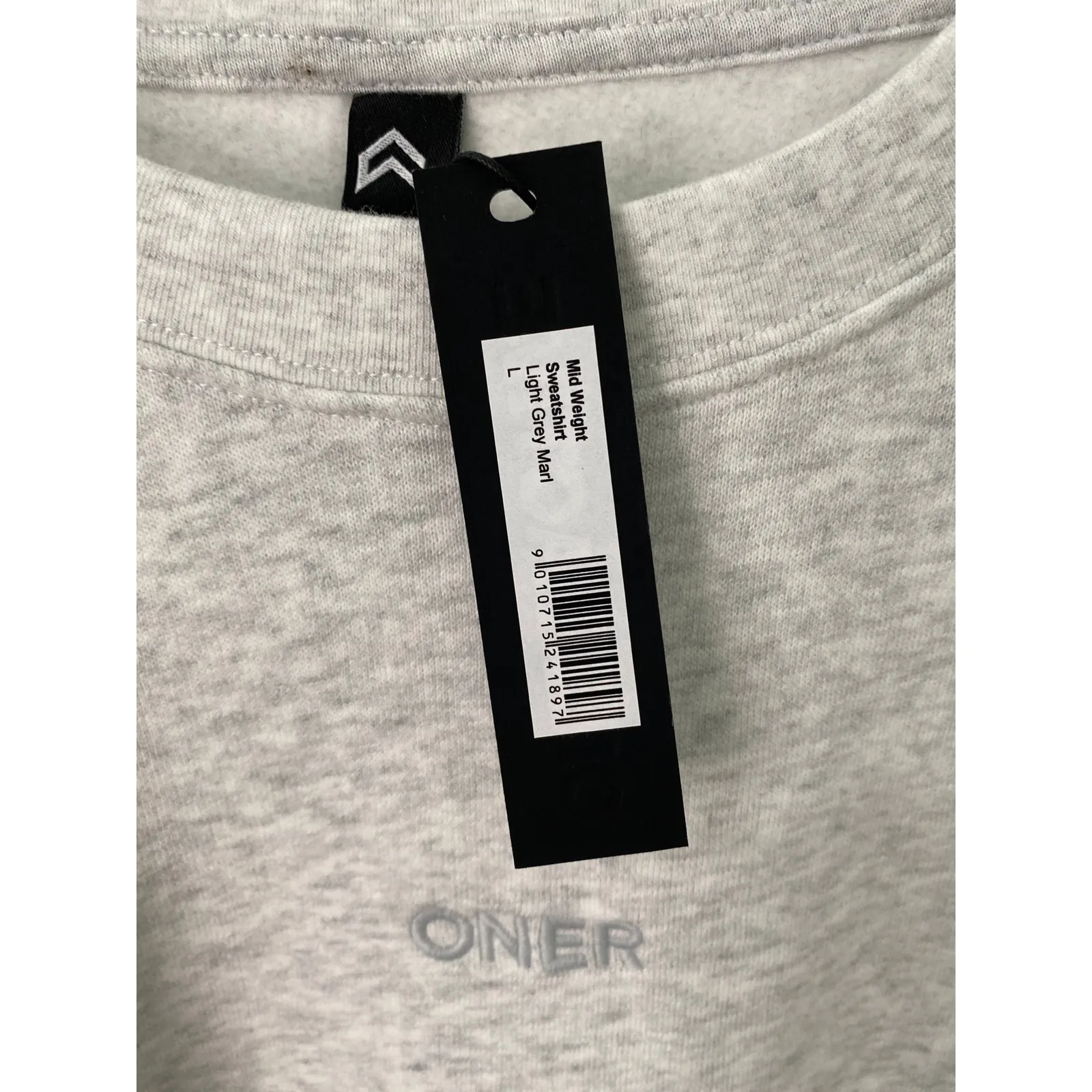 New Oner Active Women's Mid Weight Sweatpant Jogger Set, Light Grey, Size Large - Image 3