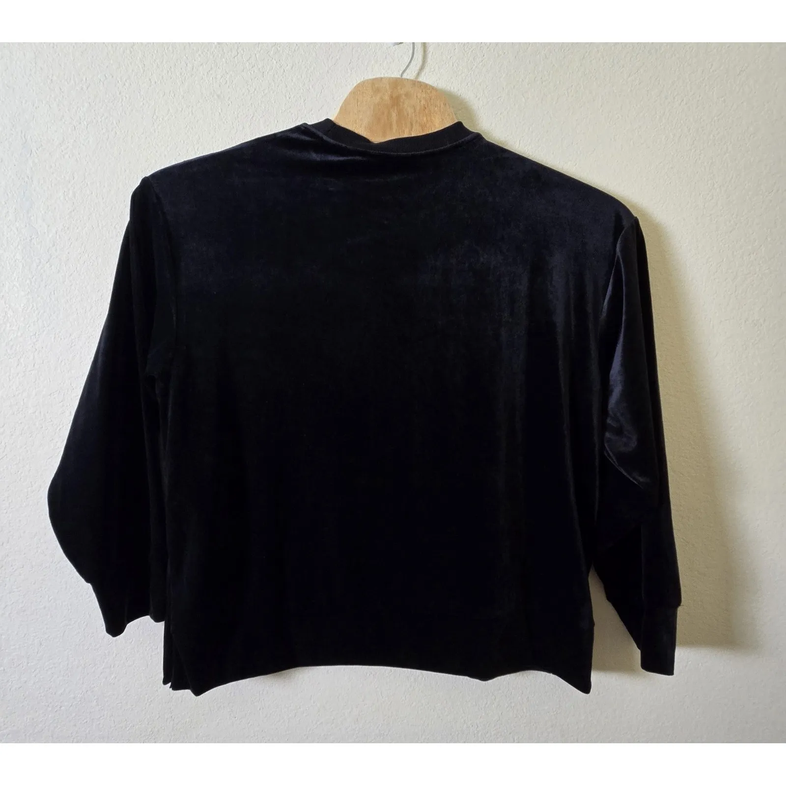 Athleta Retroplush Velvet Crewneck Sweatshirt‎ Snapside Large - Image 4
