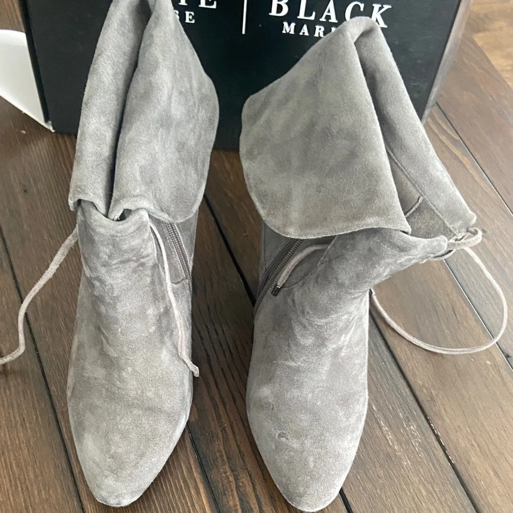 White House Black Market Suede Heeled Boots - Image 7