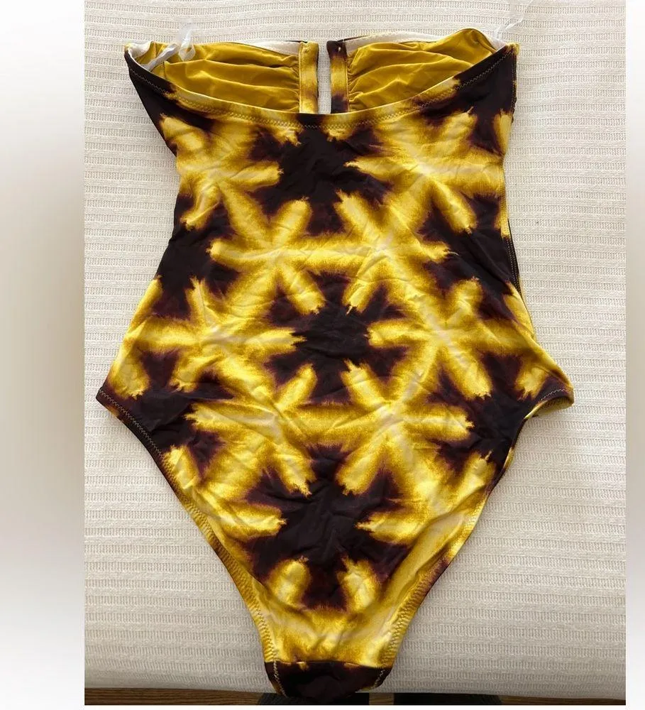 Ulla Johnson Monterey Strapless One-Piece Swimsuit - Image 3