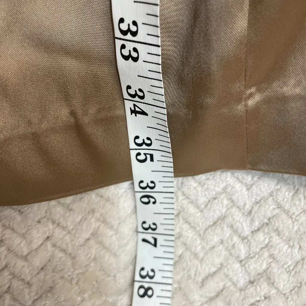 Calvin Klein Gold One Shoulder Ruffle Bodycon Mini Dress Womens Size 6 Glam Hoco - Image 11