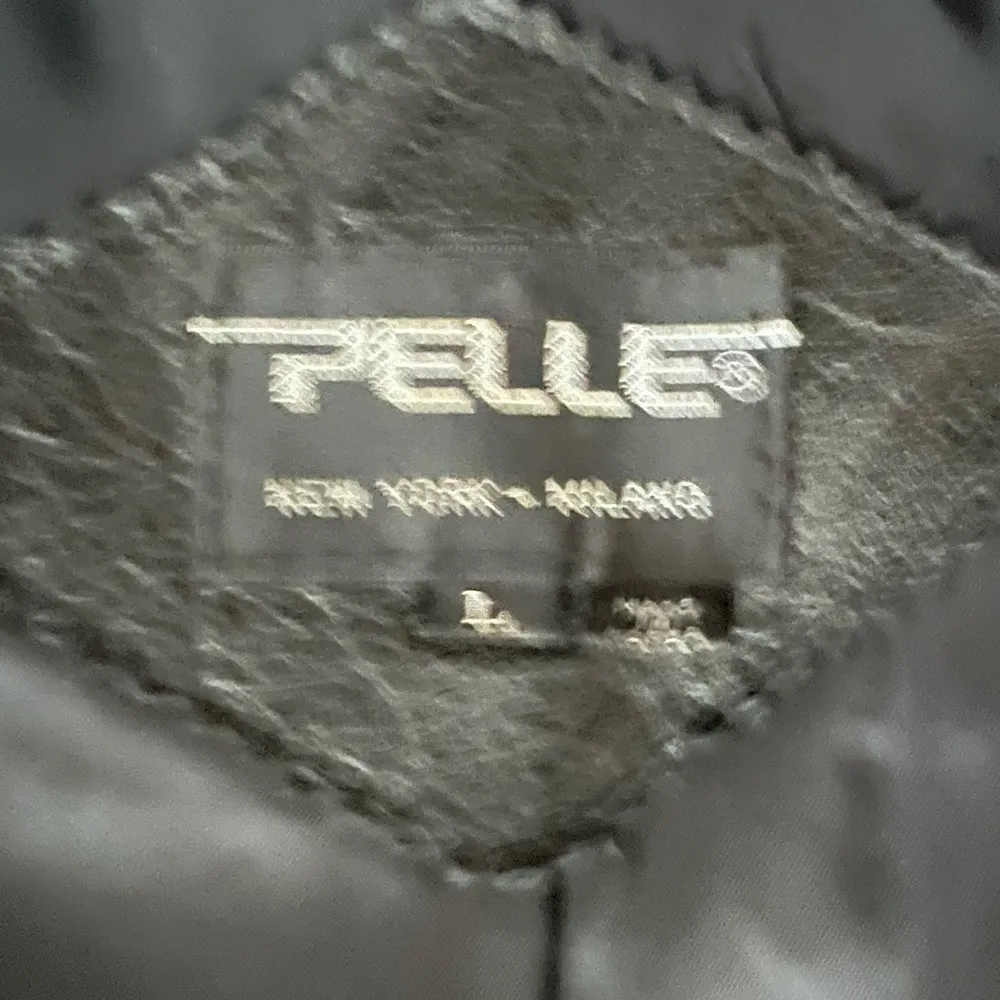 Vintage Pelle Black Embossed Suede Patchwork Leather Long Trench Coat - Image 6