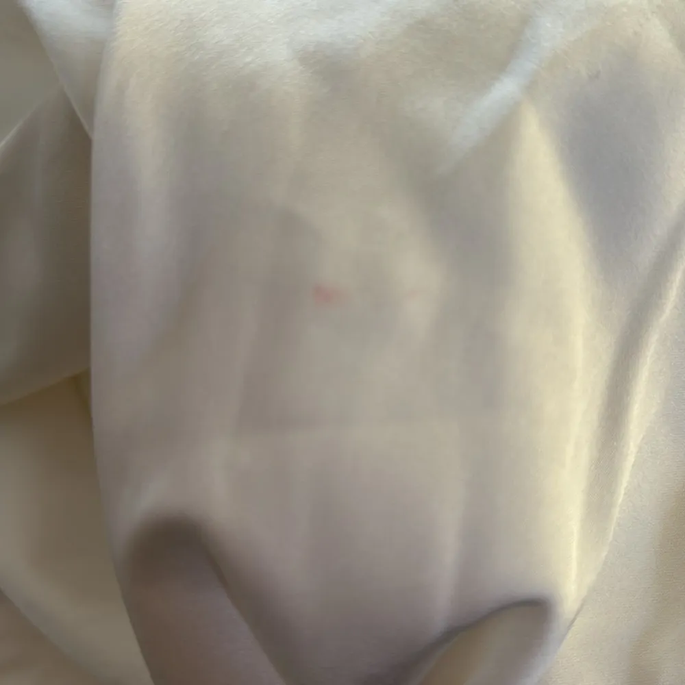 Wedding Gown Sz XL Winter White Cut Out Back Slit Side Satin - Image 8