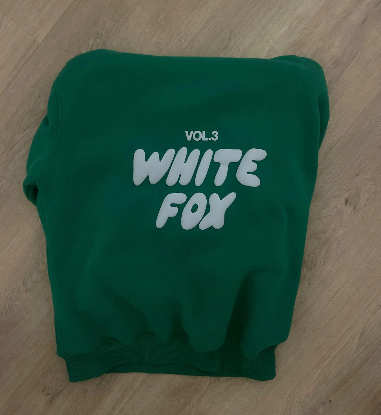white fox hoodie Green - Image 2