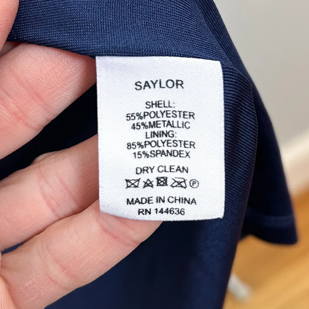 SAYLOR Laia One Shoulder Metallic Dress - Image 7