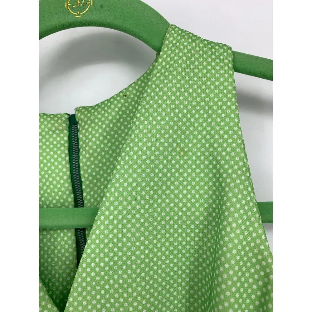 Vintage 70s Handmade Jumpsuit Womens XS Patchwork Floral Print Pink Green - Image 3