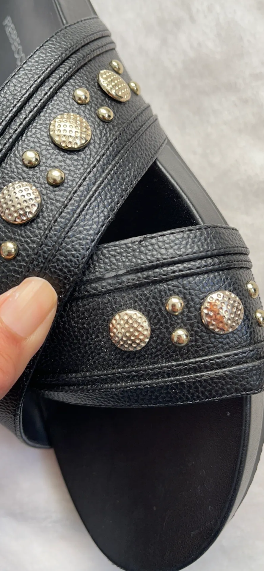 Studded Black Sandals - Image 6