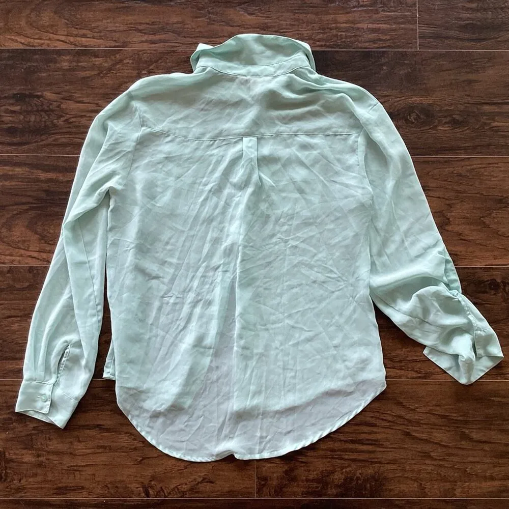 Decree Button Down Sheer Blouse - Image 6