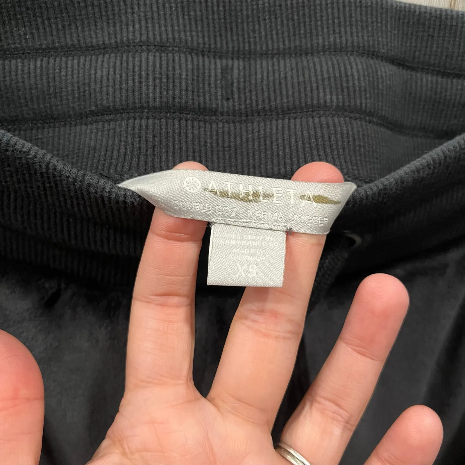 ATHLETA Double Cozy Karma Recover Jogger Pants | Black Womens XS Lounge CozyCore - Image 4