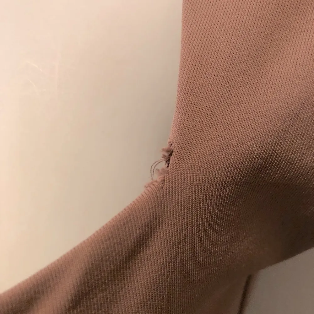 Contour Square Neck Bodysuit Sz. M Short Sleeve Mocha Aritzia Sexy - Image 6