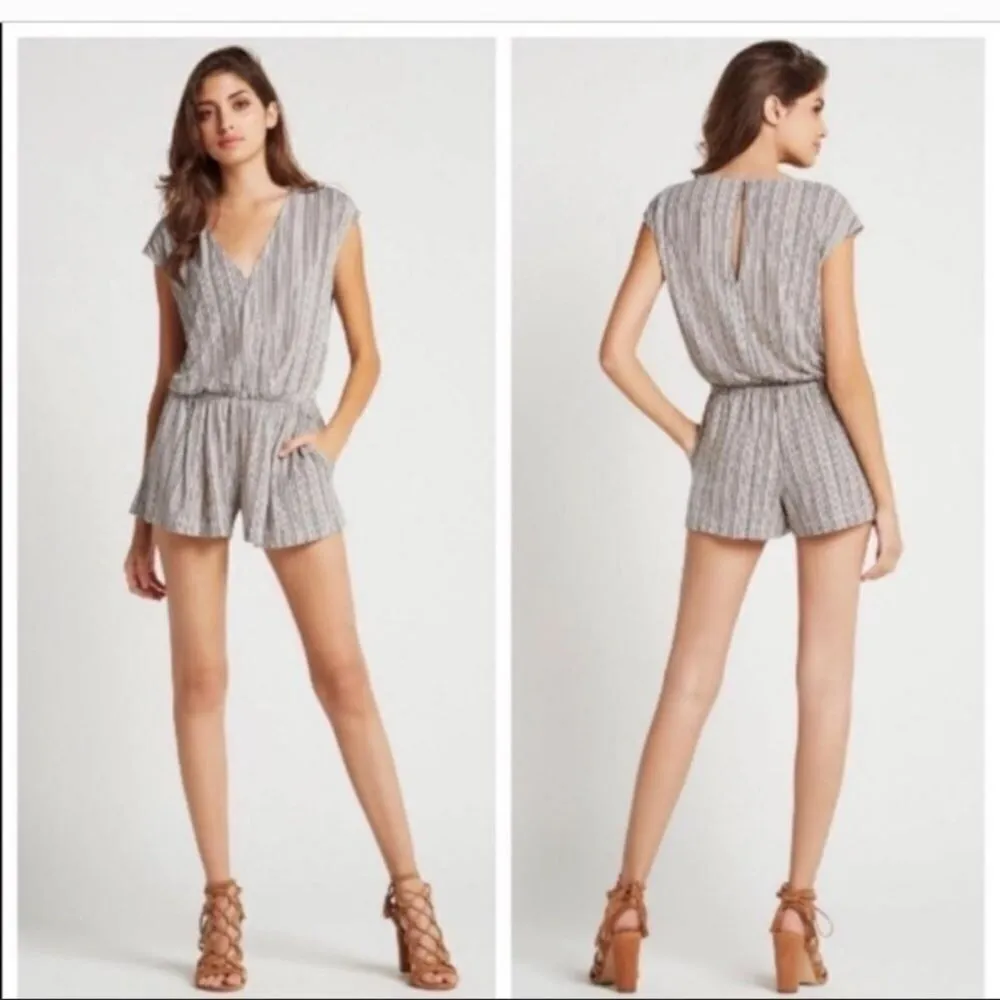 BCBGeneration  Cross Front Romper in Canyon Clay - Image 2