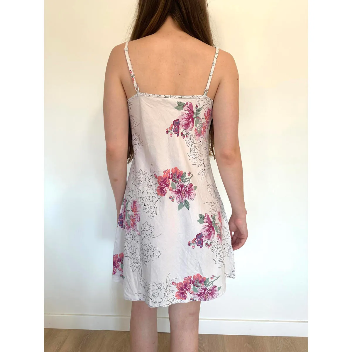 Per Una White and Pink Floral Y2K Summer Dress - Image 5