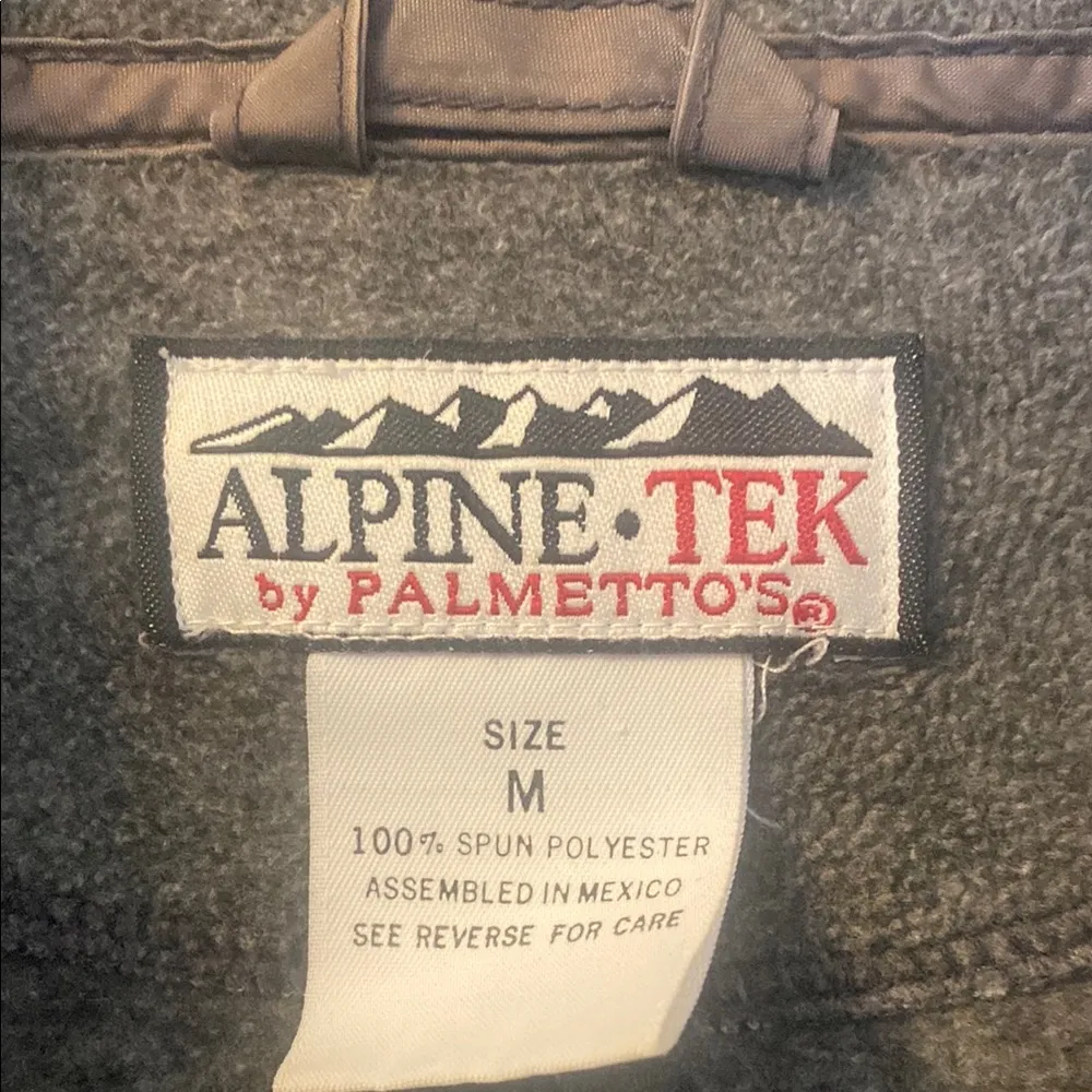 Alpine Tek Gray Fleece Vest Size M - Image 2