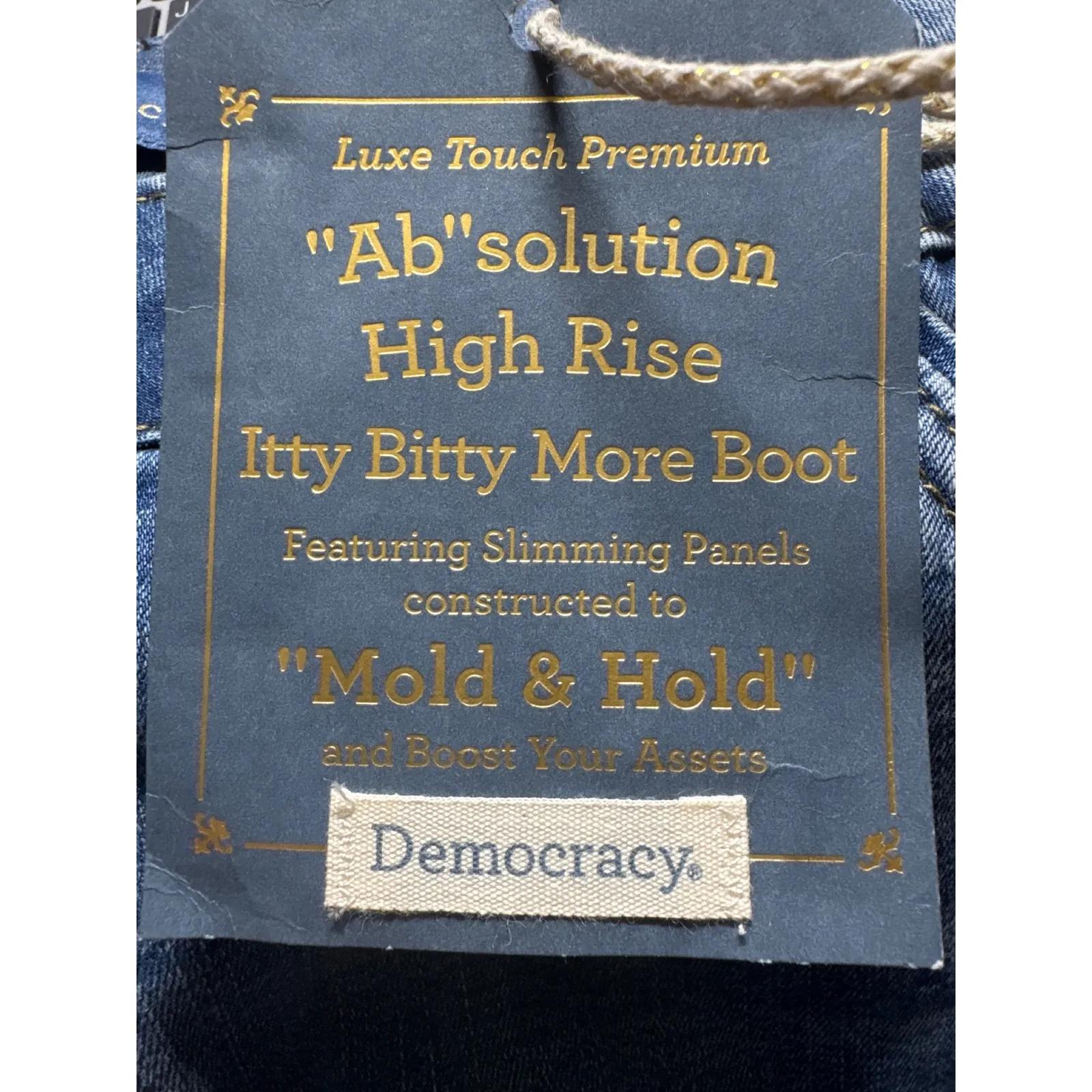 Democracy‎ Ab Solution Itty Bitty More Boot High Rise Jeans Womens 24W - Image 6