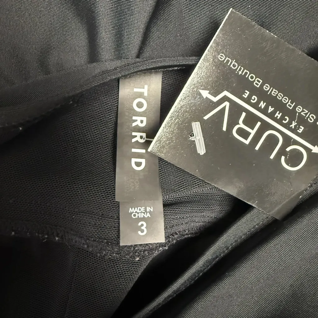 Torrid Black Wireless One Piece Swimsuit - Size 22/24 (3) - Image 3