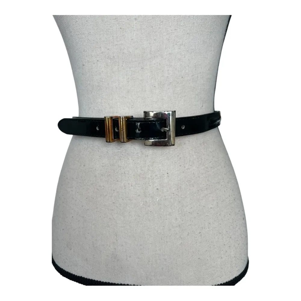 Brighton Black and Silver Leather Belt - Image 3