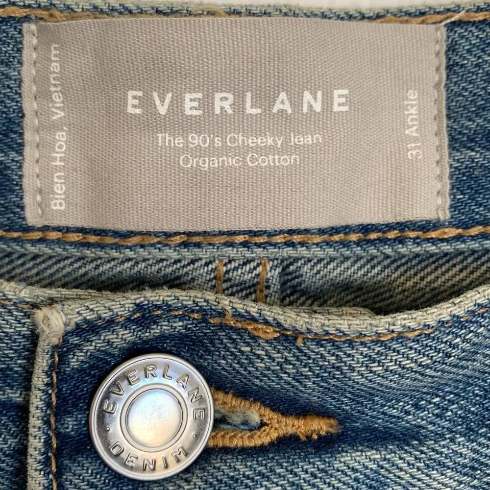 NWT Everlane The Curvy ’90s Cheeky Straight Jean in Vintage Mid Blue - Image 9