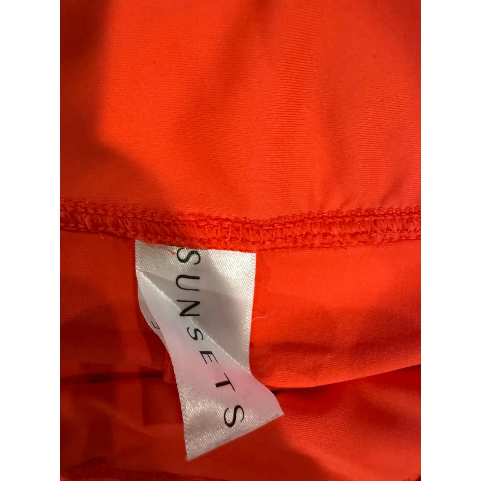 SUNSETS Orange swim Athletic Skort Tennis Golf Skirt Built in Shorts Size XL - Image 3