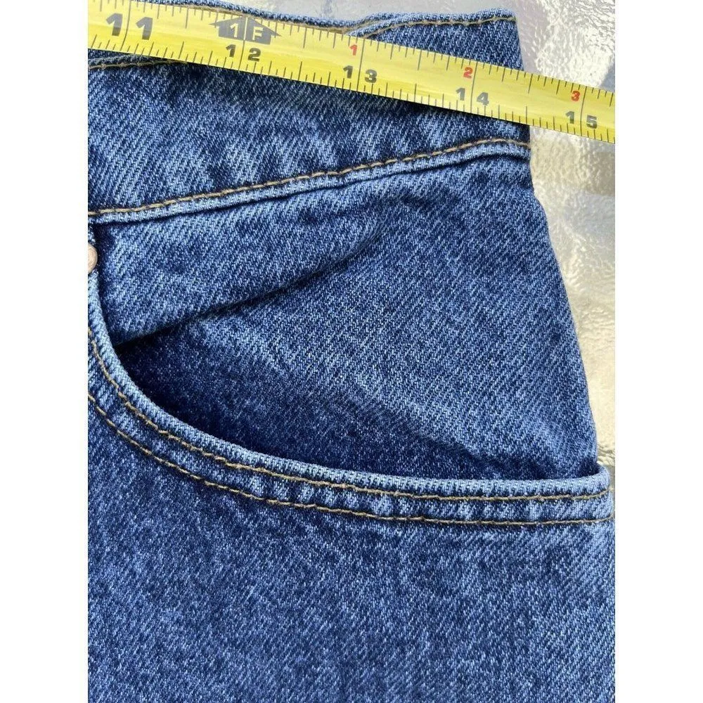 Vintage Levi's 550 Jeans Relaxed Fit Tapered Leg Junior's Size 11 M HIGH RISE - Image 7