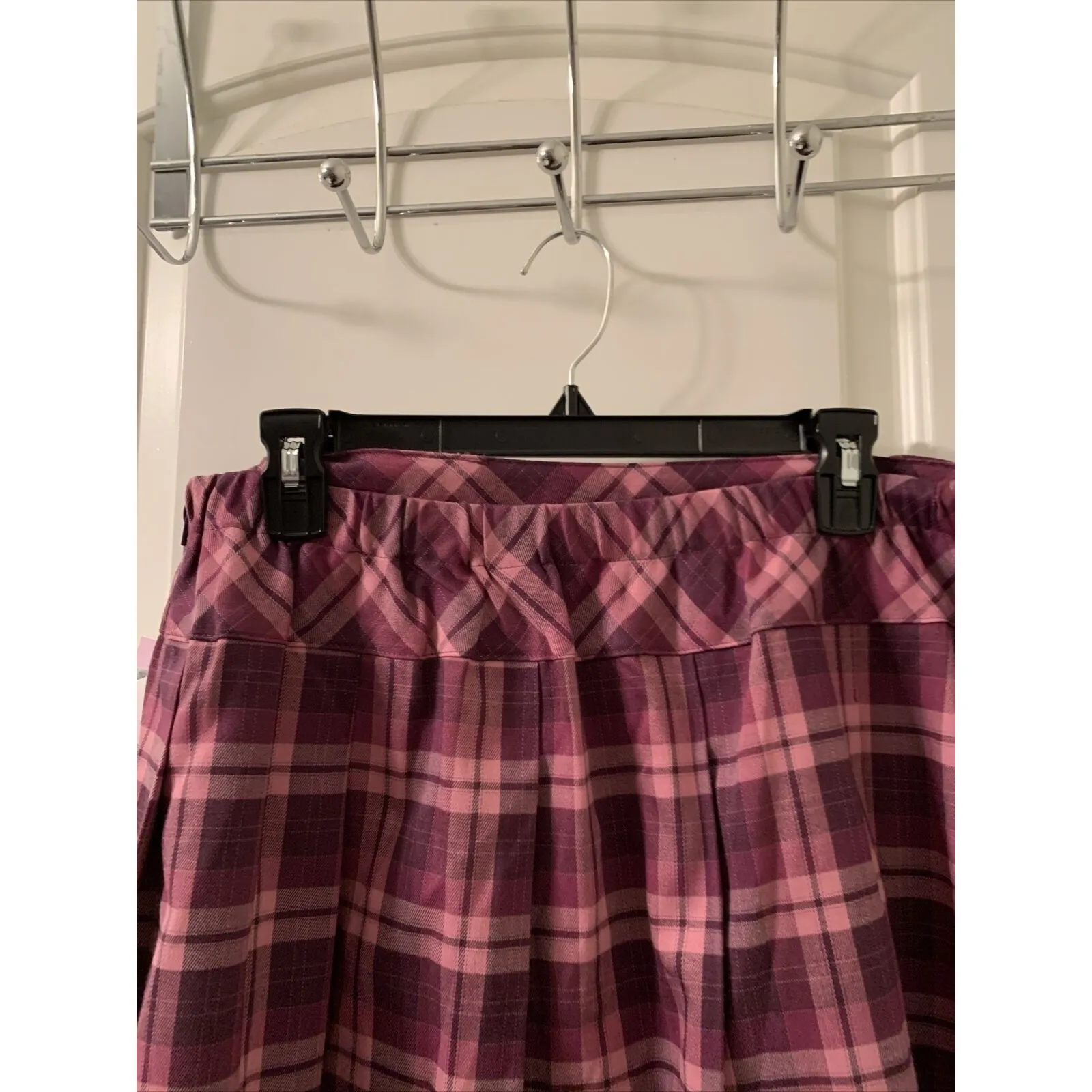Wild Fable Women's Plus Purple Plaid Mini A Line Tennis Skirt Size XXL - Image 7