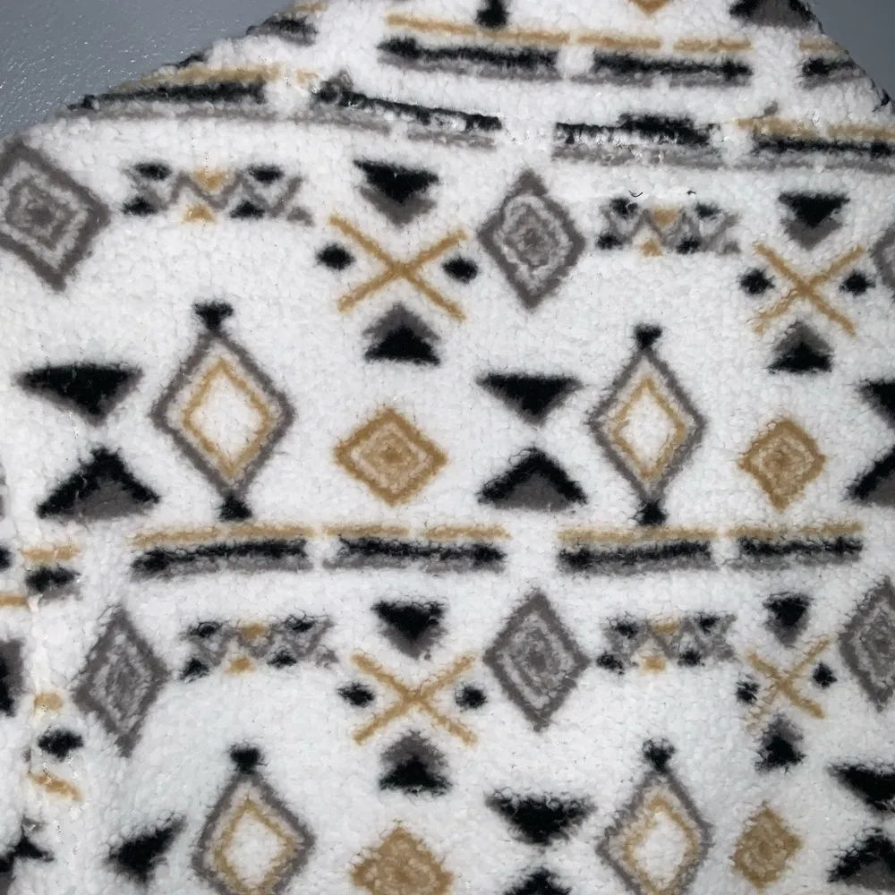 Canada Weather Gear Women's 1/4 Zip Aztec Printed Sherpa Pullover Pockets XXL Black - Image 10