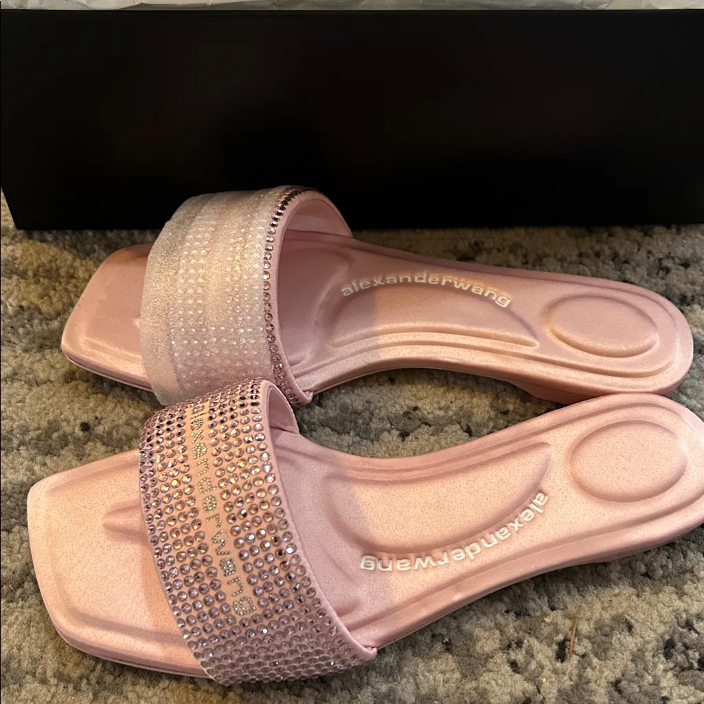Alexander Wang VY Crystal Embellished Slide Sandal size 38.5 - Image 6
